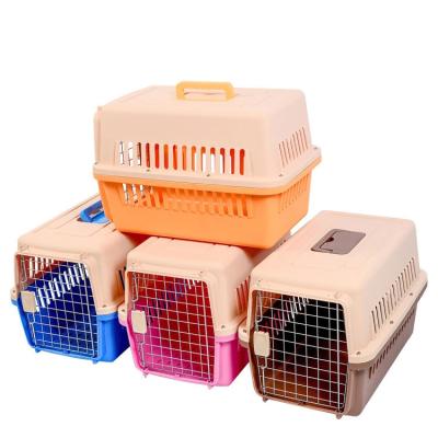 China Puppy Approved Kitten Traveling Crate Cat Carrier Breathable Airline Dog Travel Cage Pet Carrier Box for sale