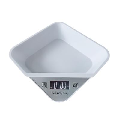 China New Sustainable Hot Sale Amazon Style Smart Automatic Food Weighing Bowl Dog Cat Pet Feeding Basin Bowls for sale