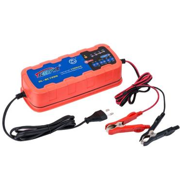 China OEM LED 12V / 24V quick charging Smart Car Motorcycle Battery Charger for sale