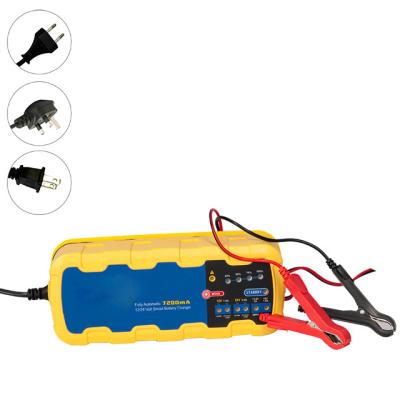 China Fast Charging 7200 Automotive Battery Charger 12V / 24V Smart Battery Maintainer Trickle Charger for Car Motorcycle for sale