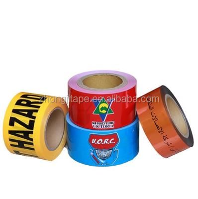 China Custom Waterproof PE Barricade Tape With Logo Printing for sale