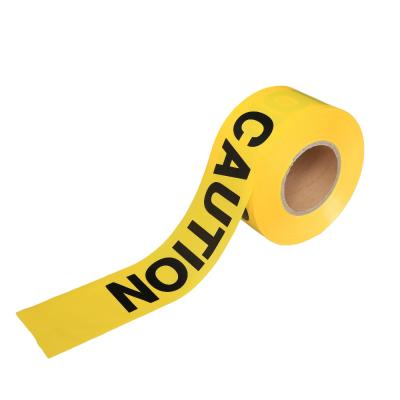 China Cheap price caution and danger yellow printing pe barrier tape non adhesive by wuxi zhongji.china for sale