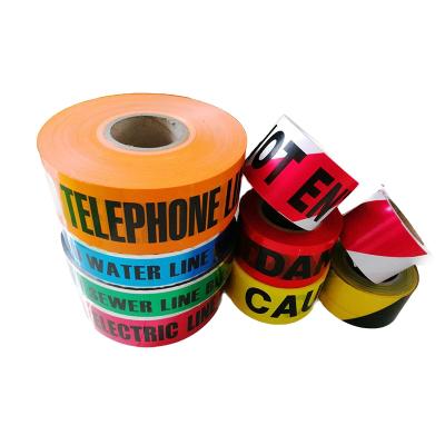 China Non Adhesive China Factory Directly Supply Customized Non Adhesive PE Warning Device Precaution Tape for sale