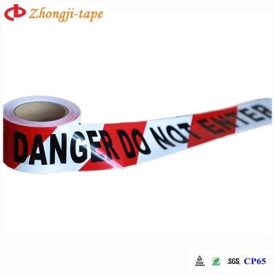 China Non Adhesive Crime Scene Use Red / White With Printing PE Warning Device for sale