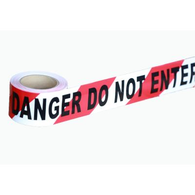 China Hot-selling Non-adhesive Traffic Warning Police Tape Printed Red And White Danger Do Not Enter for sale