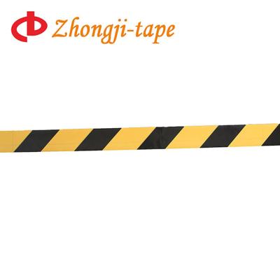 China Waterproof yellow and black PE road marking tape for sale