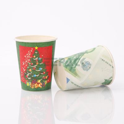 China la taza de café de papel de un sólo recinto disponible 8oz, CUPS de papel del supermercado del centro comercial, aduana imprimió el CUPS de papel 250ml en venta