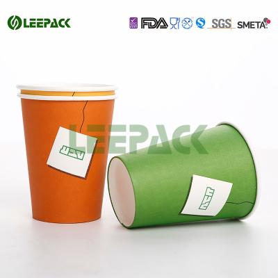 China copos de papel frios descartáveis de 12oz 16oz 22oz, copos bebendo descartáveis feitos sob encomenda Eco amigável à venda