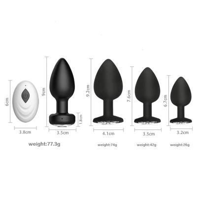 China Vibrator for Silicone Wireless Remote Control Anal Plug Masturbation Women Vibration Female Masturbation Device for sale