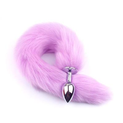 China Sex Toys Anal Toy Butt Plug Metal Small Size Fox Tail Anal Plug For Women for sale