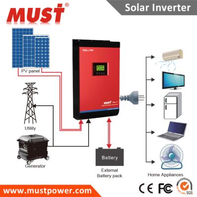 China Must Solar System Inverter 5KVA 4KVA Solar Home Hybrid Solar Inverter 295*528*141mm for sale