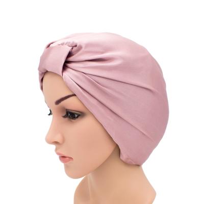 China Spring, Summer, Autumn And Winter Women Girl Spring, Summer, Autumn And Winter 100%100silk Adult Night Sleep Hat With Lace for sale