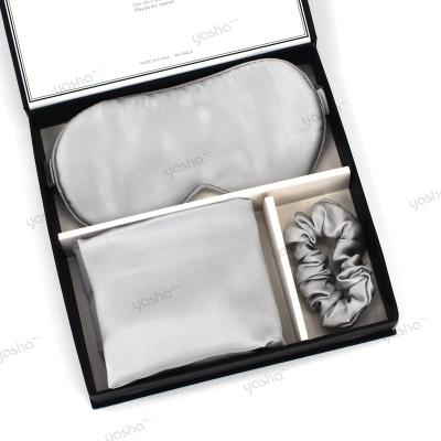 China Waterproof Silk Gift Set 16/19/22/25MM Customized Pillowcase Silk Eye Mask Set On Sale for sale