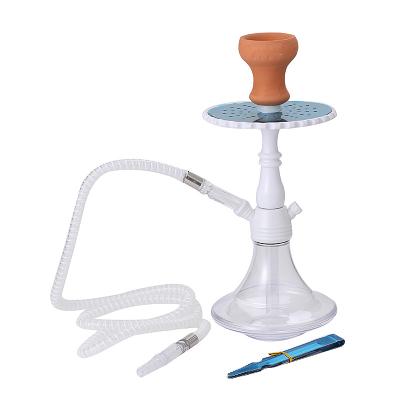 China New hookah 2021 mini size shisha super cheap acrylic shisha hookah set steel bowl clamps seramic for sale