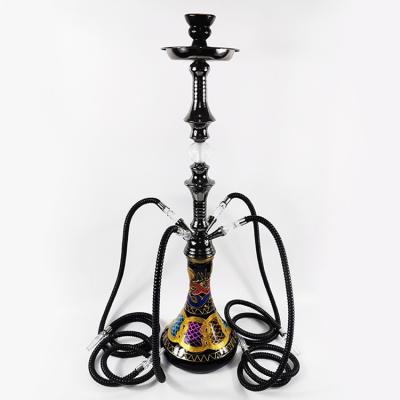 China Factory Direct Selling Stainless Steel PUM Egyptian Hookah, 4 Hose Hubbly Fizzy Hookah-Wholesale for sale