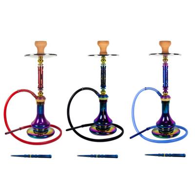 China High Quality Stainless Steel PUM Metal Shining Arabic Style Hookah, Hookah Accessories Customized for sale