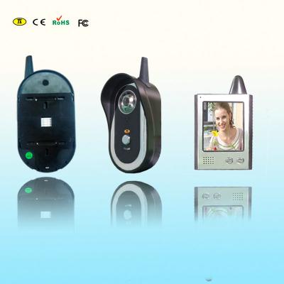 China 2.4ghz Wireless Audio Video Intercom Door Phone With Recording for sale