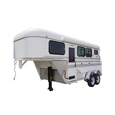 China Take Horse Gooseneck Horse Trailer 2 High Quality Hot Selling Customized Horse Trailer for sale