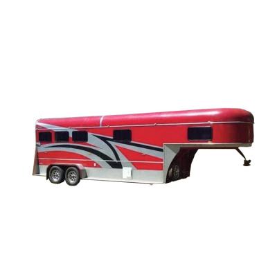 China Picking Horse Well Made High Quality Horse Trailer Customized 3 Horse Trailer Gooseneck for sale