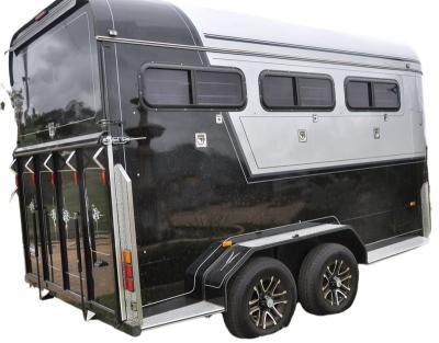 China Take The Classic Horse Design Safe And Reliable Easy To Tow 3 Horse Trailer With Air Conditioner for sale