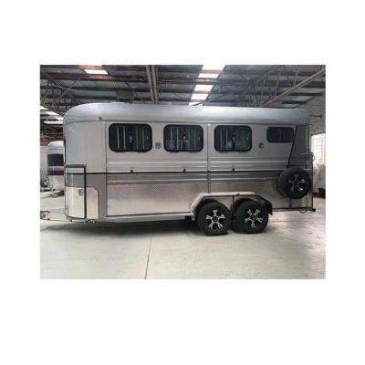 China Take Horse Hot Sale Standard Popular High Quality 3 Horse Trailer With Live Quarters for sale