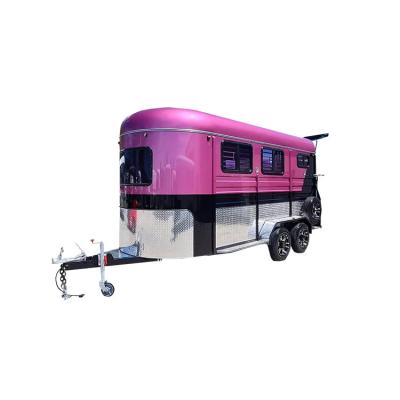 China Other Classic Trailers Design Safe Tow Five Rounds High Quality Horse Trailer for sale