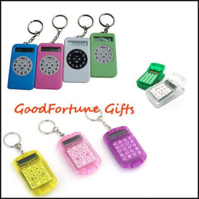 China Promotion gift Keychain keyrings With Calculator for sale