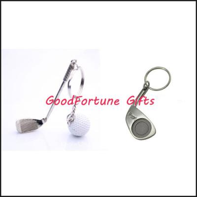 China Promotion gift metal Golf Brassie KeyChain for sale