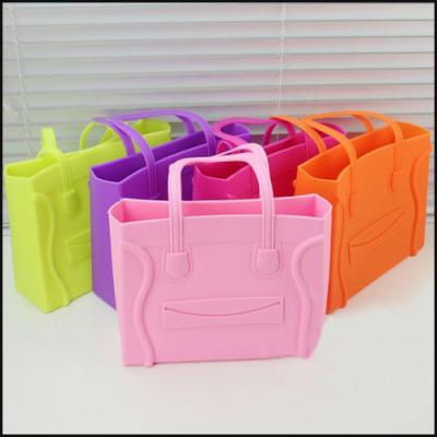 China Silicon Promotion HandBags shopping bag printed logo for sale