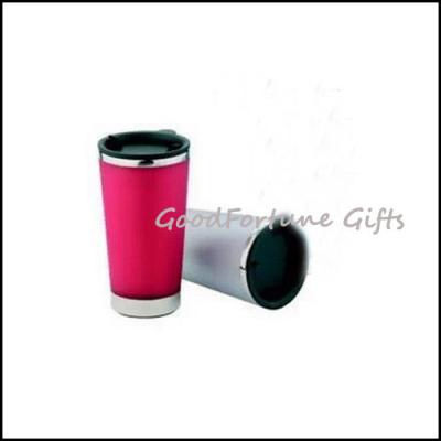 China stainless steel travel mugs cup printed logo souvenir for sale