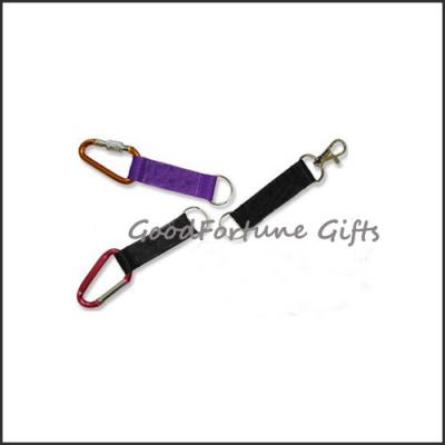 China printed logo customed promotion mug carabiner lanyard keychain gift for sale