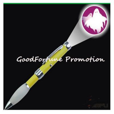 China promotion printed logo projection metal rubber twist ballpoint pen customed gift for sale