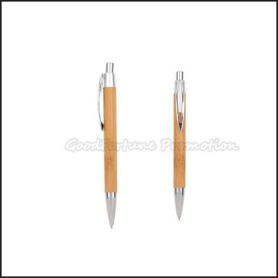 China Customed promotion Printed logo Eco Bamboo ballpoint pen business gift for sale