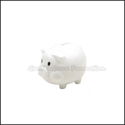 China Hot Sale promotional white lovely piggy bank coin case money box savings bank gift for sale