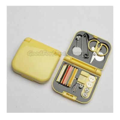 China Hot Sale Promotional complete printed logo travel sewing box tool set gift for sale