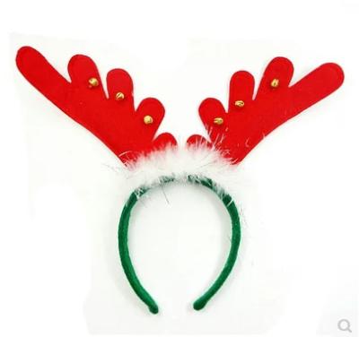 China Christmas Feathers Bell Antlers Head Hoops promotion gift for sale