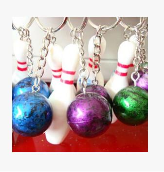 China New creative gift product bowling keychain keyrings wedding gift for sale