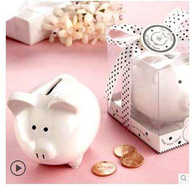 China New creative promotion gift product ceramic piggy bank coin bank for sale