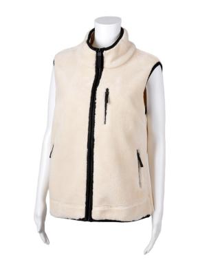 China Breathable New Design White Sleeveless Sports And Leisure Vest Waistcoat Lambswool Running Vest for sale