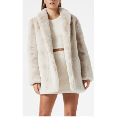 China Classical Elegantly Anti-wrinkle Winter Autumn Women Faux Fur Coat Apparel Faux Fur Jacket With Soft And Luxurious Hand-feeling for sale