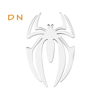 China Stainless Steel Dina 2021 Wholesale Custom Made Stainless Steel Spider Brooch Animal Women and Men Jewelry in Autumn for sale