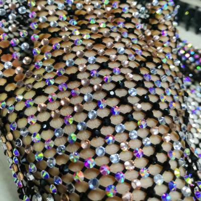 China Flatback Fishing Net Yarn Ironing Rhinestone Drilling Row Net DIY Clothing Accessories for sale