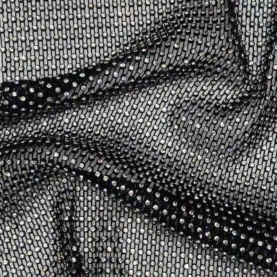 China DIY Flatback Clothing Accessories Elastic Net Drill Snap Fishing Net One Drill 3mm Rhinestone Mesh for sale