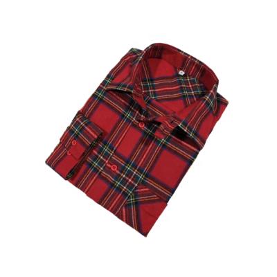 China 2020 Latest Style Viable High Quality Check Cotton Flannel Shirt For Men for sale