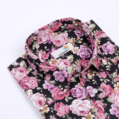 China Factory direct sale 2021 design beach cotton short sleeve men hawaiian print breathable shirt for sale