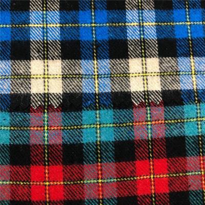 China 2020 Shrink-Resistant Ready To Ship Flannel Fabric 100 Cotton Custom Brushed Woven Fabric for sale