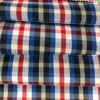 China 2020 Classic Mens Plaid And Stripe Shirting Fabric 100 Cotton Shrink-Resistant Yarn Dyed Fine Fabric for sale