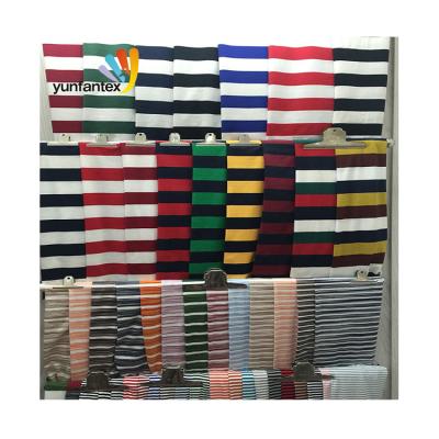 China 2019 Latest Cotton Lycra Fabric Yarn Dyed Striped Cotton Fabric Shrink-Resistant With Spandex for sale