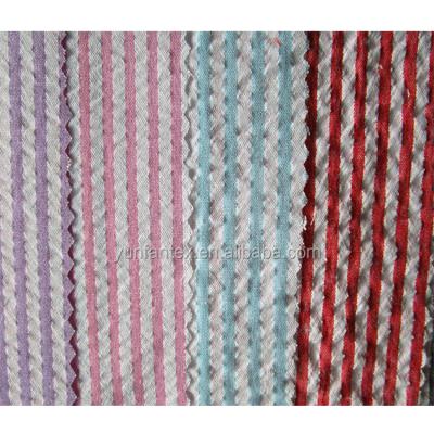 China 2021 Newest Fashion Polyester Cotton Crepe Anti-Static Stripe Softer Fabrics For Mens Shirt In Stock for sale