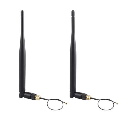 China 2.4G 5.8G Dual Band Wireless Router Antenna With 15cm U.FL IPEX To RP-SMA Male Pigtail RF WiFi Cable 1.13 WL-2400E195 for sale